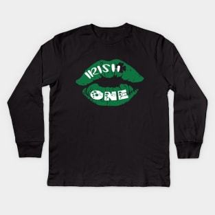 irish one st patricks kiss me i'm irish Kids Long Sleeve T-Shirt